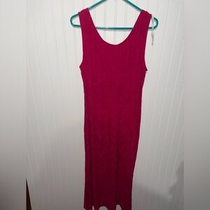 Vintage Sleeveless Pink Summer Dress| Size 12